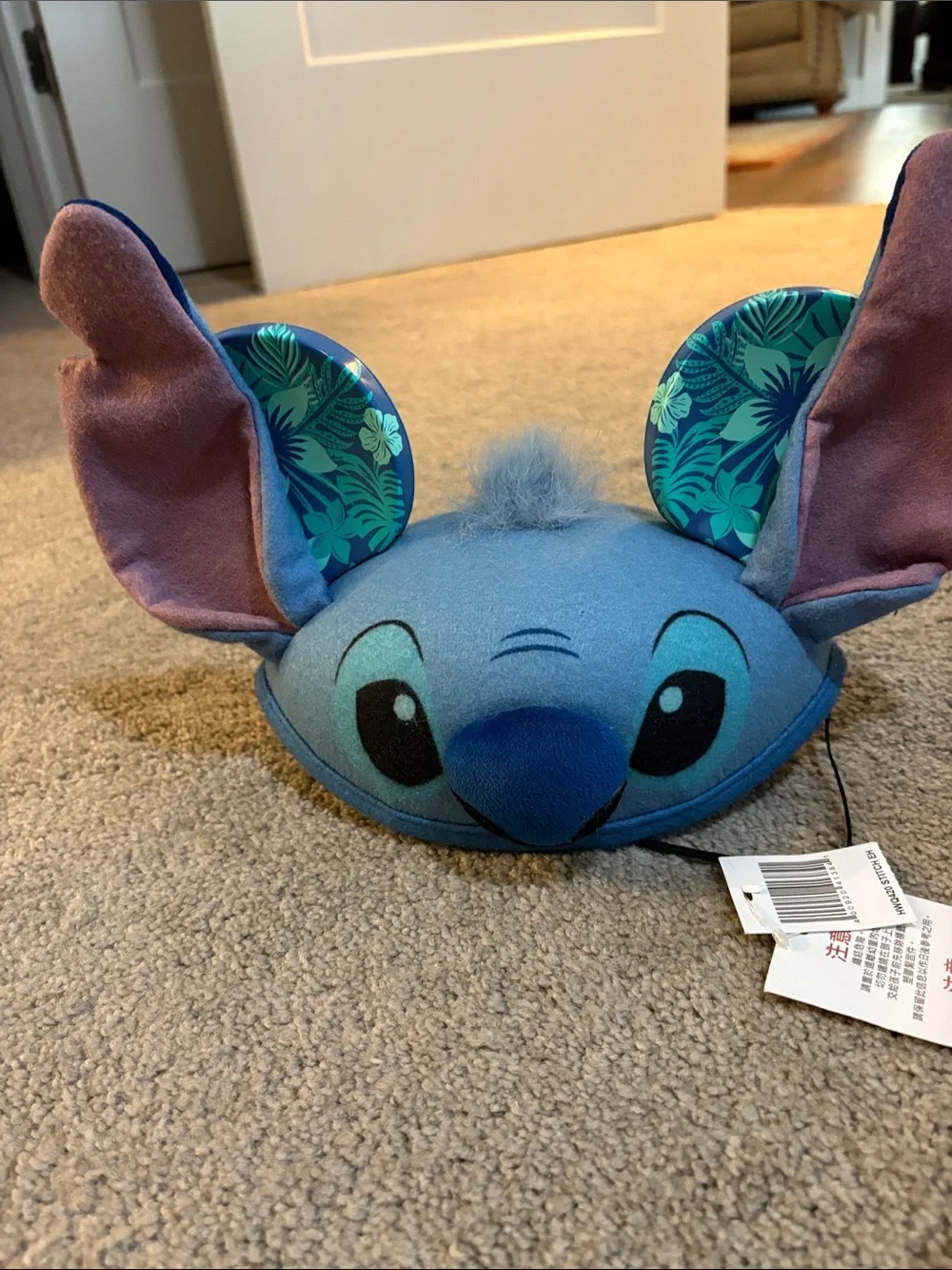 Stitch Headband and Hat Set - Teal Blue with Purple Ears